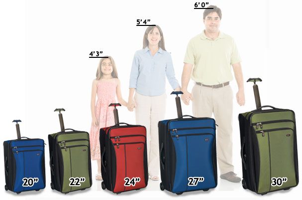 samsonite bag sizes