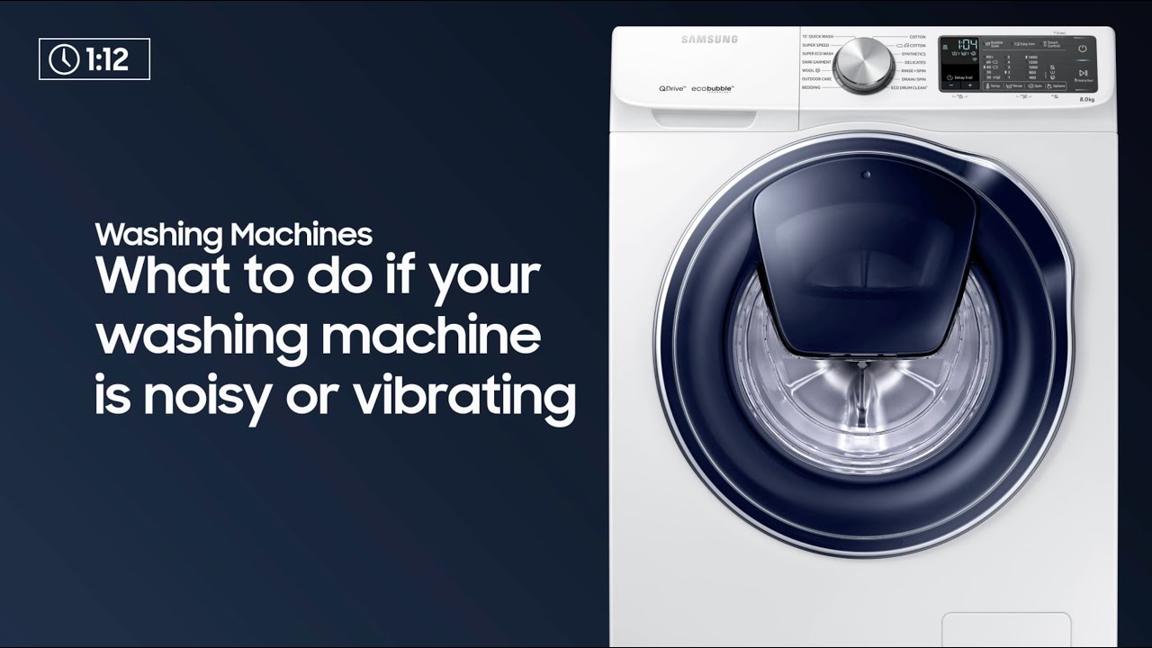 samsung washing machine shakes violently