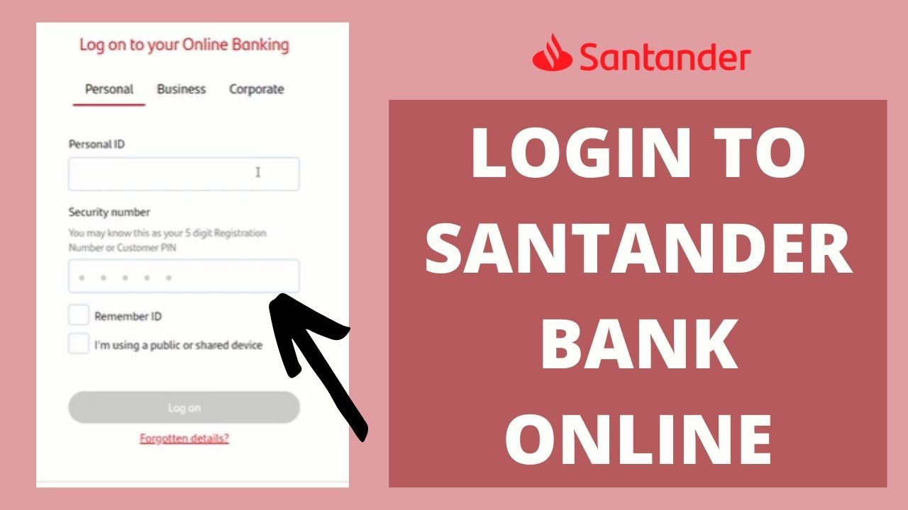 santander online log in