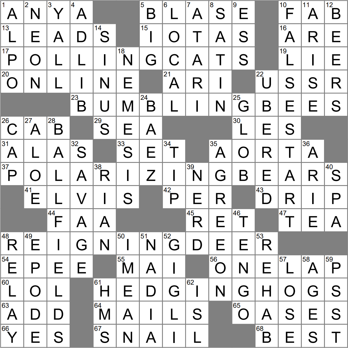 satiated crossword clue