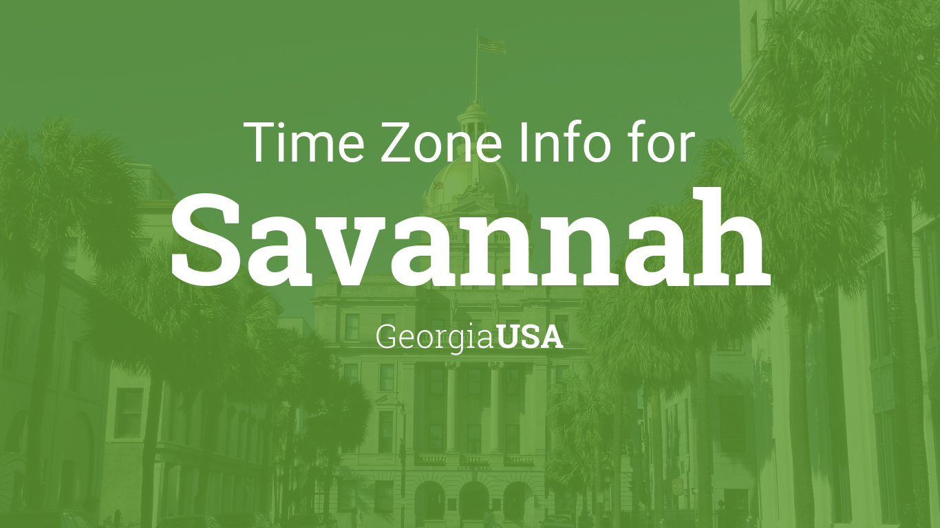 savannah georgia time zone