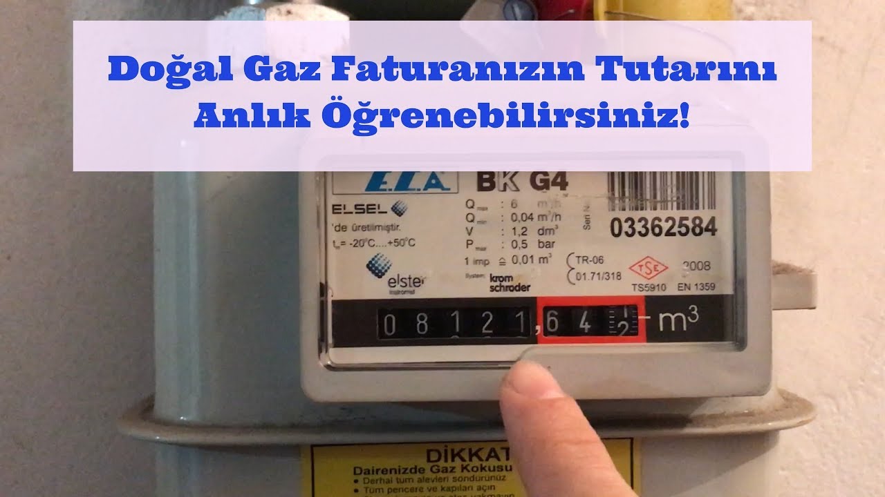 sayaçtan doğalgaz hesaplama