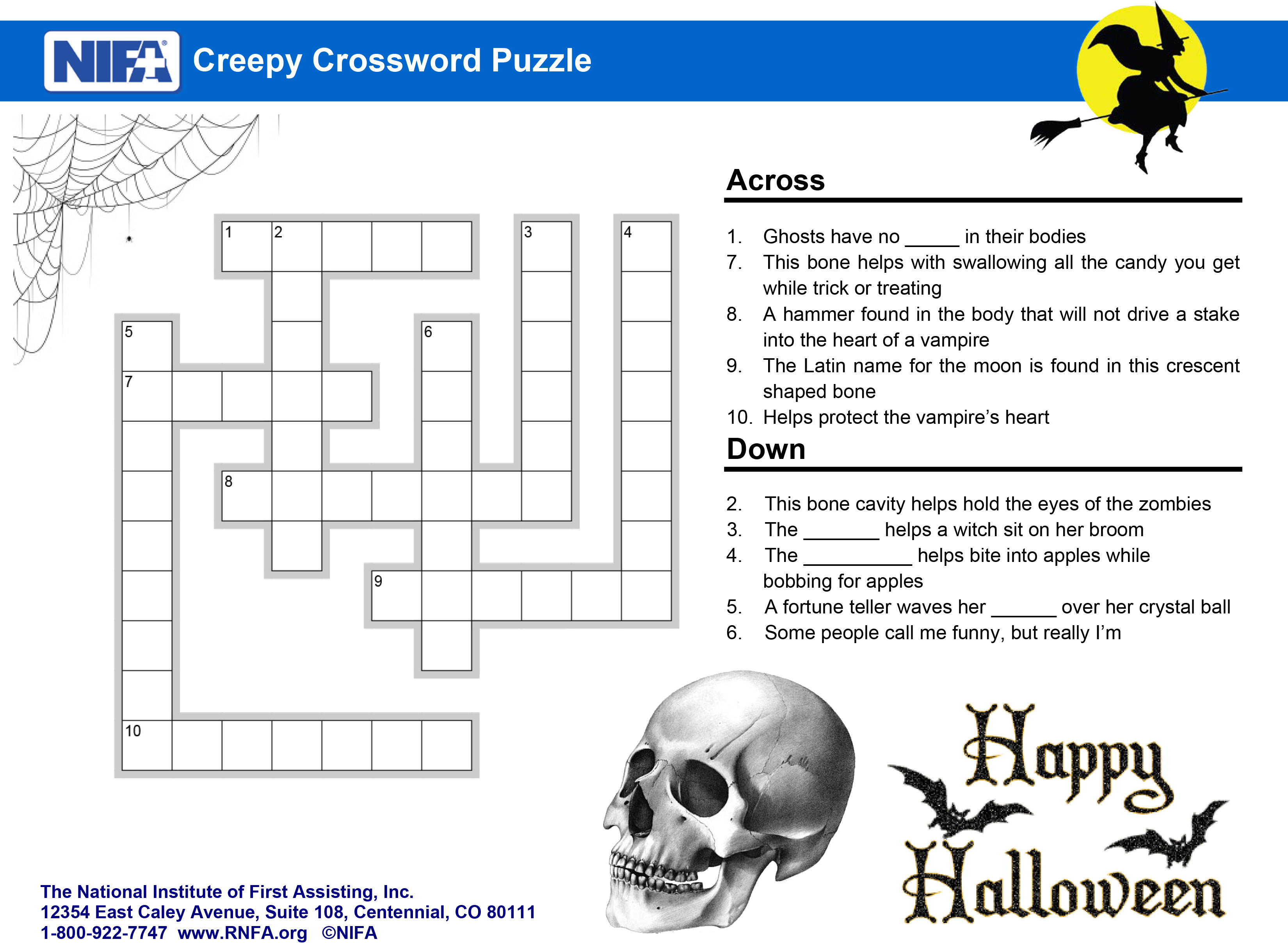 scary cry crossword clue