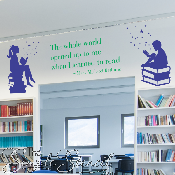 school library wall decoration ideas