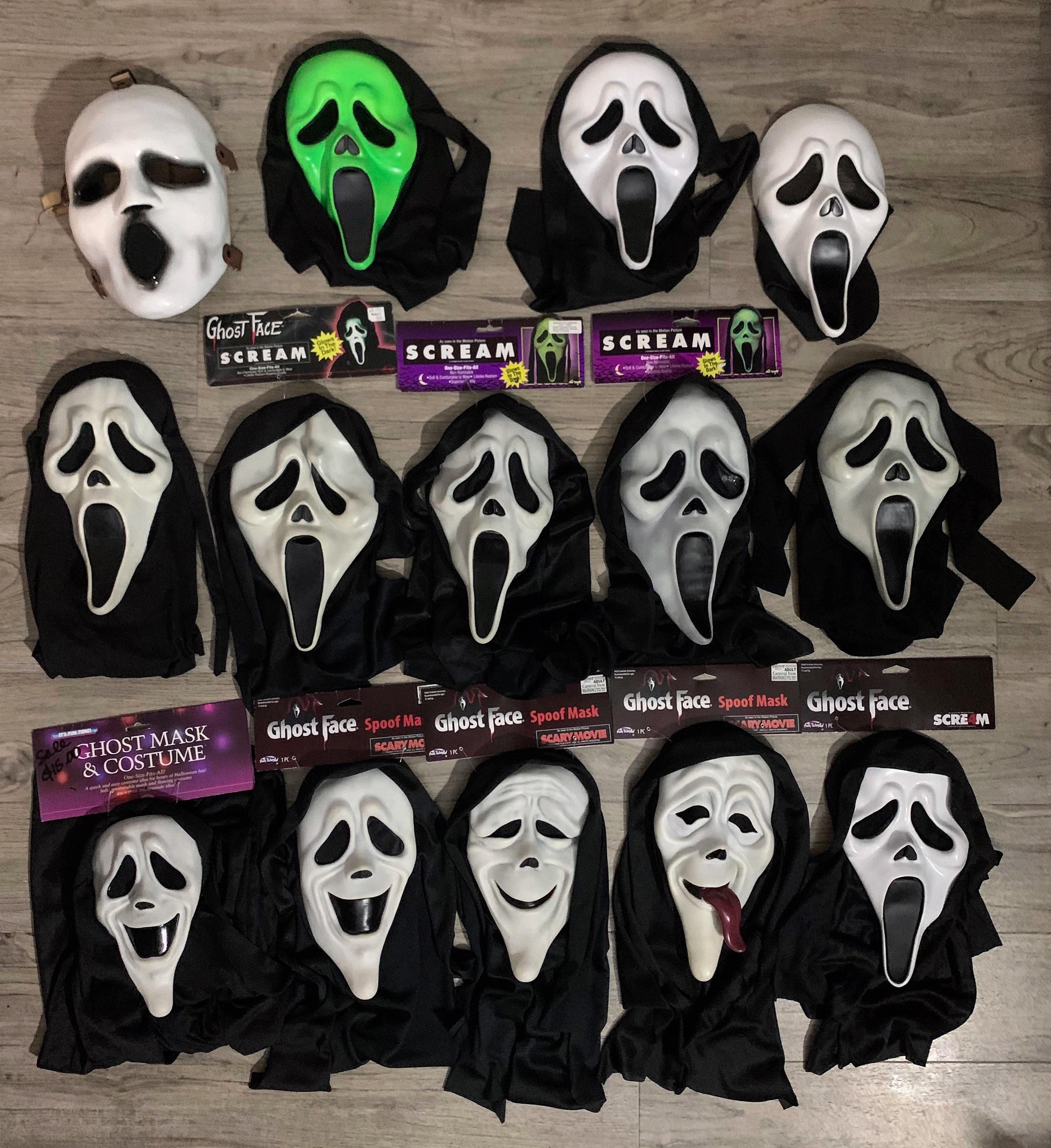 scream vs scary movie mask