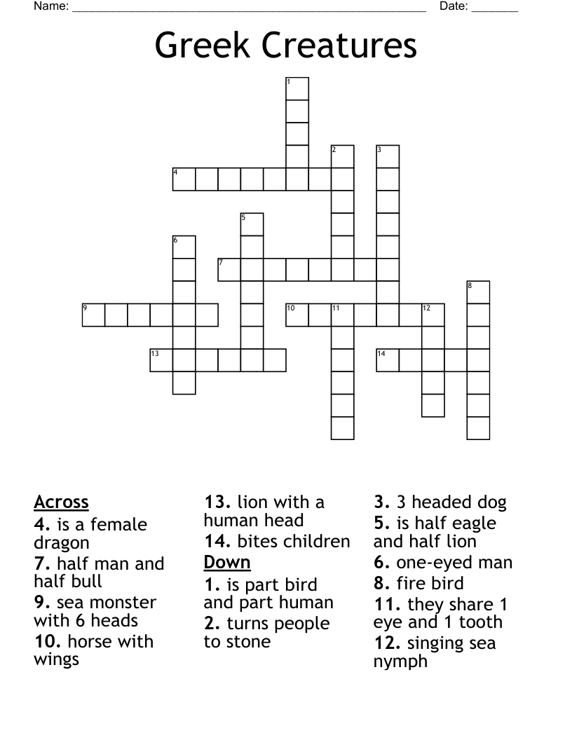 sea nymphs crossword clue