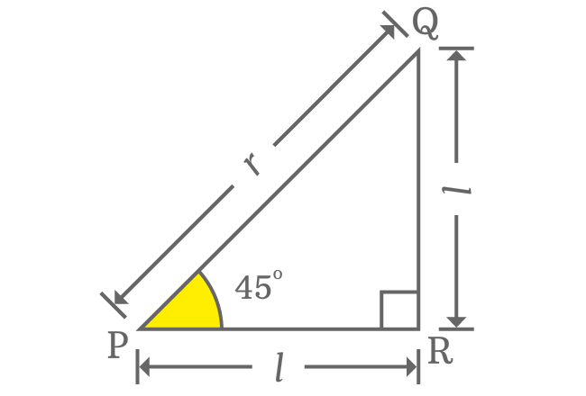 sec 45 degrees value