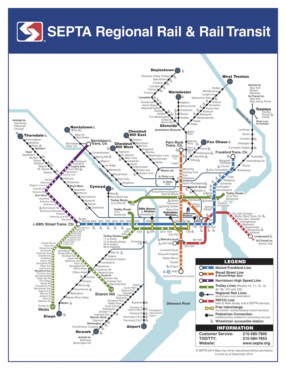 septa lines map