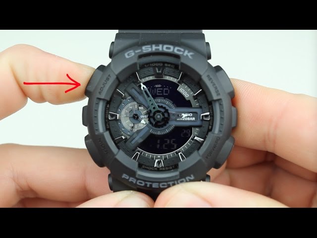 setting time casio g shock