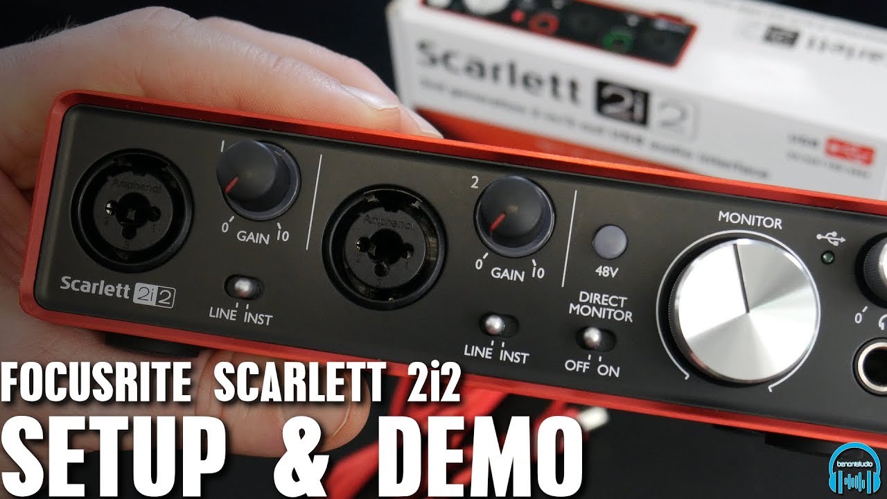 setting up focusrite scarlett 2i2