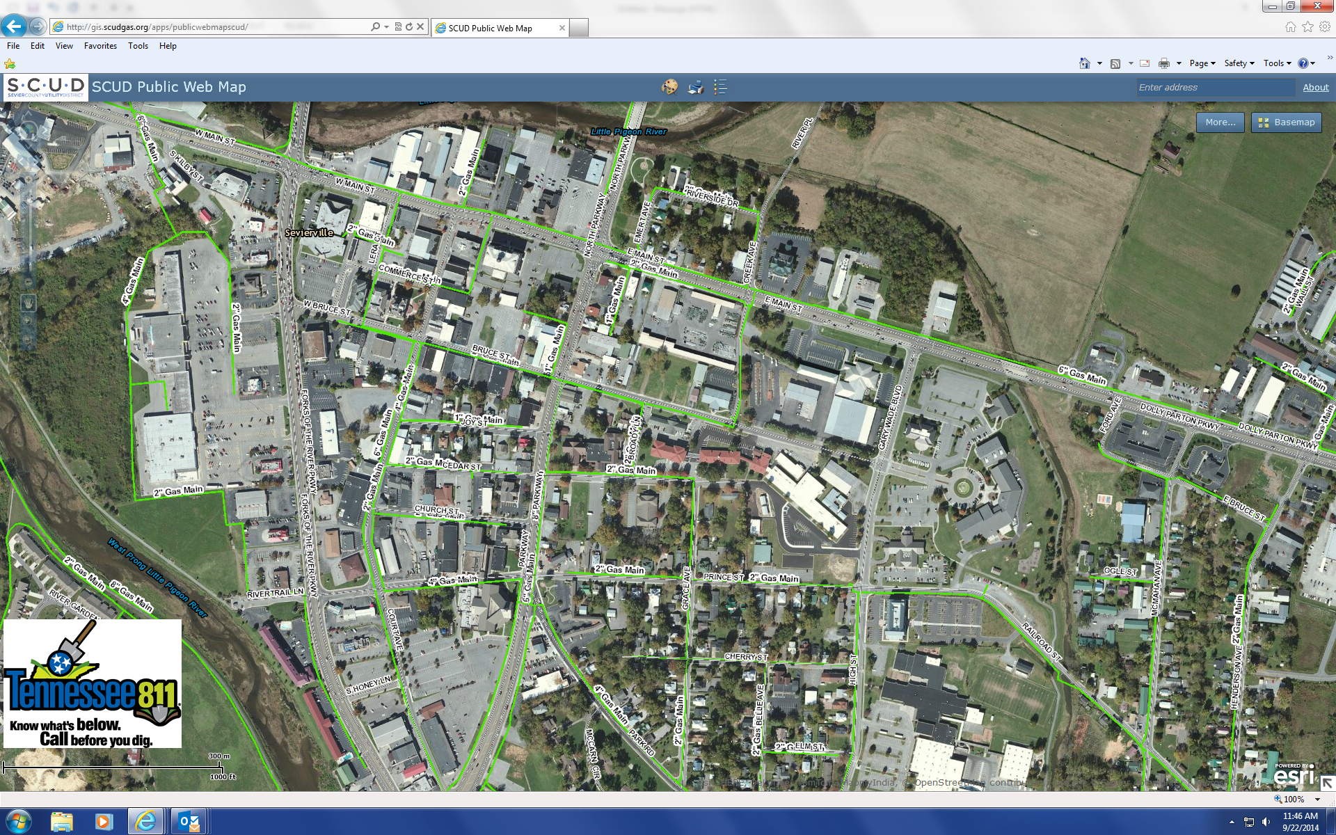 sevier county gis map