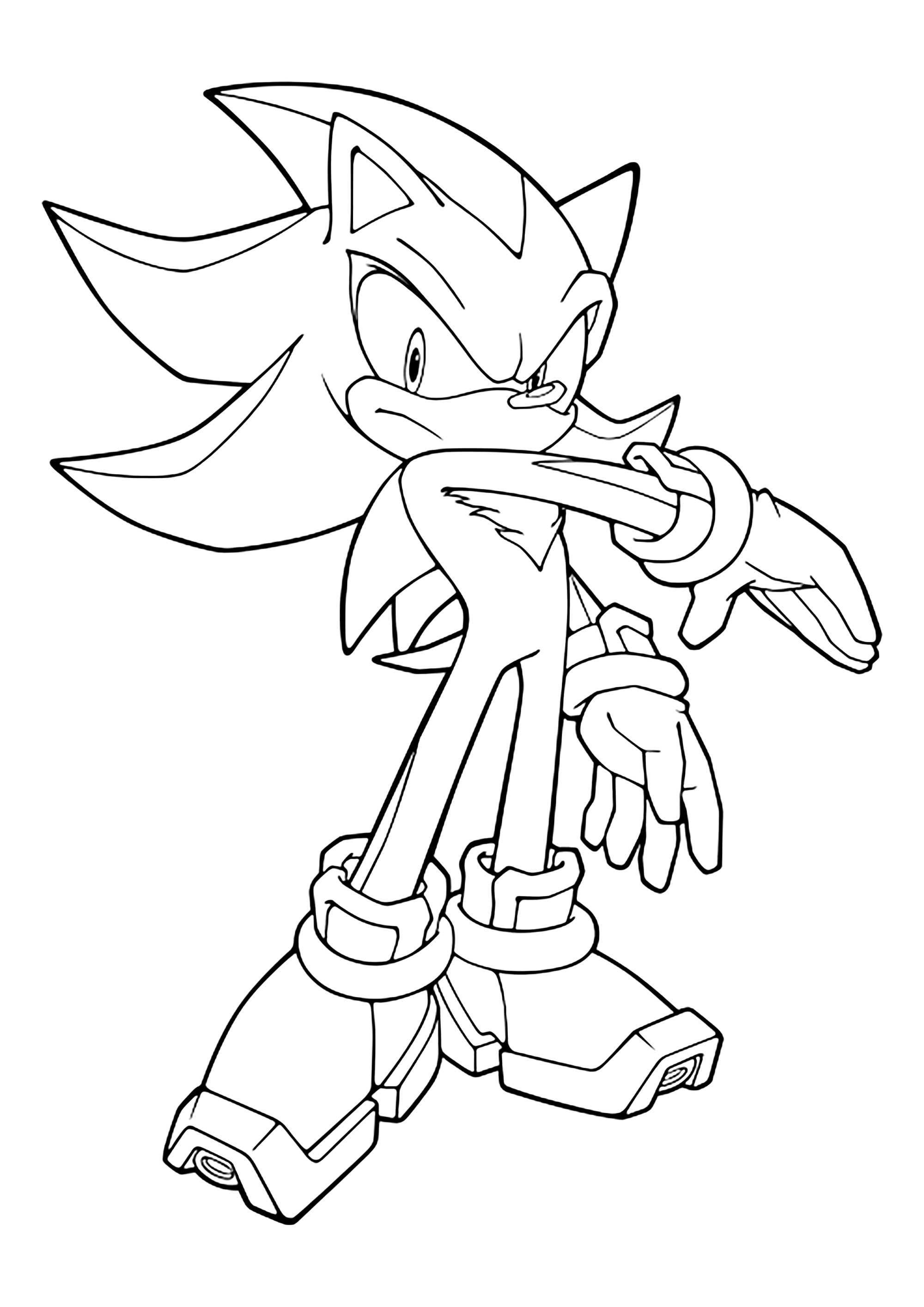 shadow dibujo para colorear