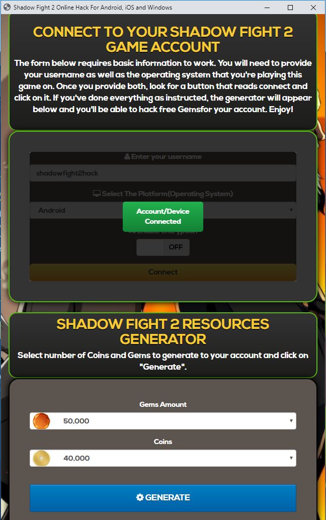 shadow fight 3 online generator