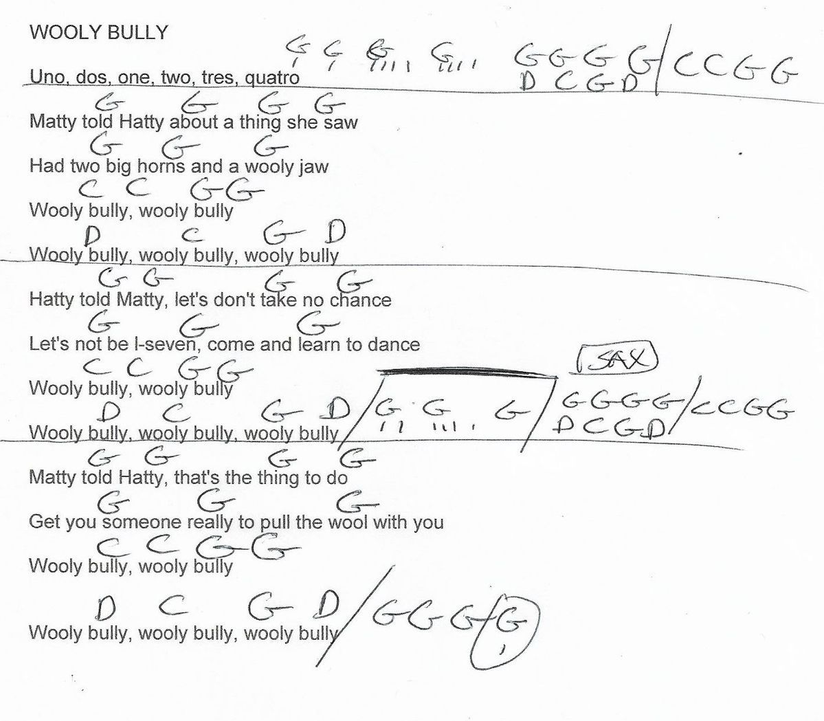 sham chords ukulele