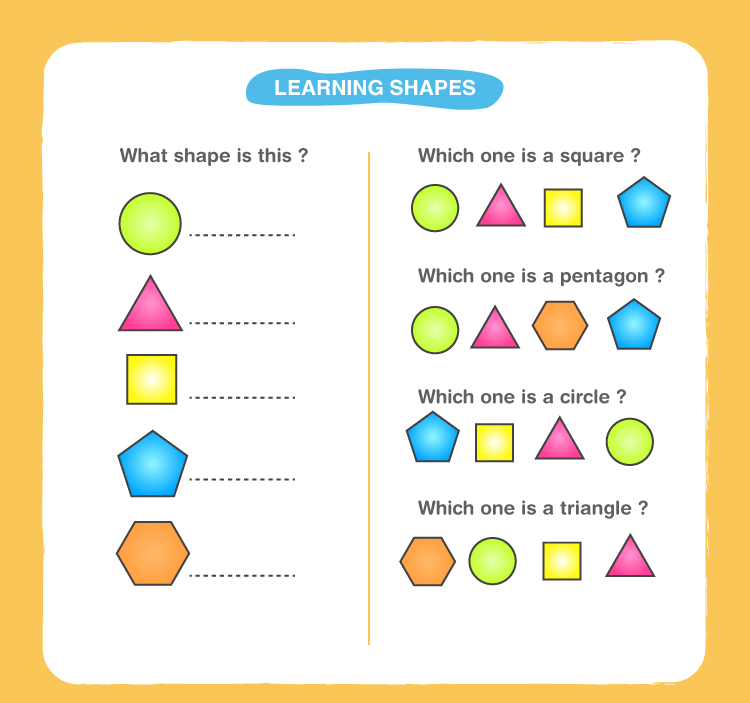 shapes homework sheets