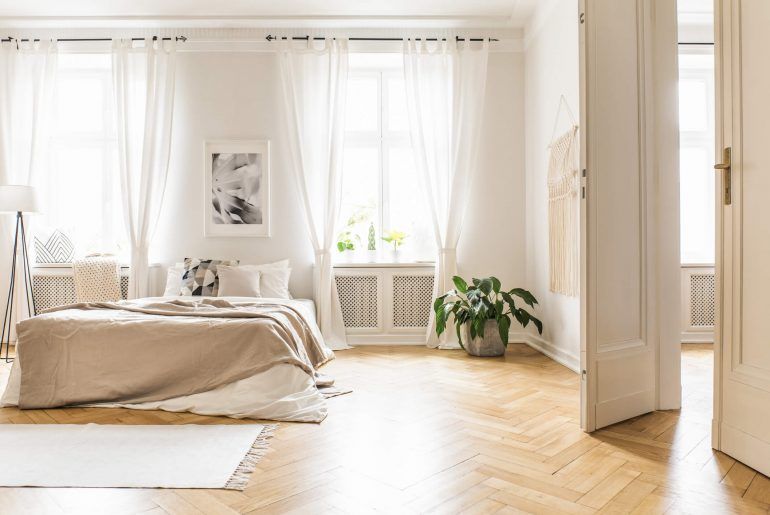 sheer curtains bedroom