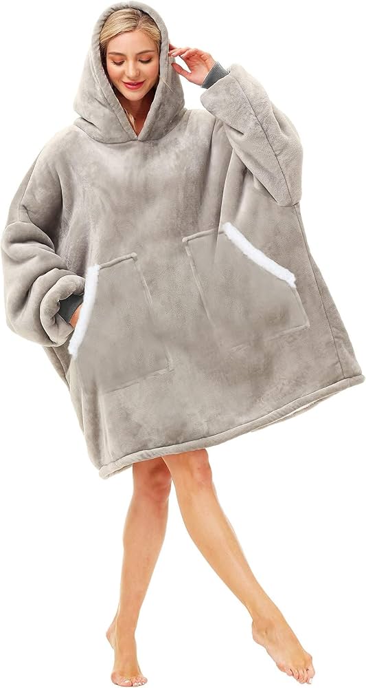 sherpa hooded blanket