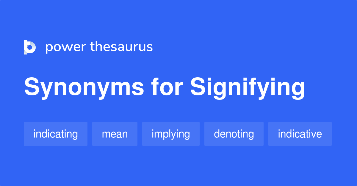 signifying synonym