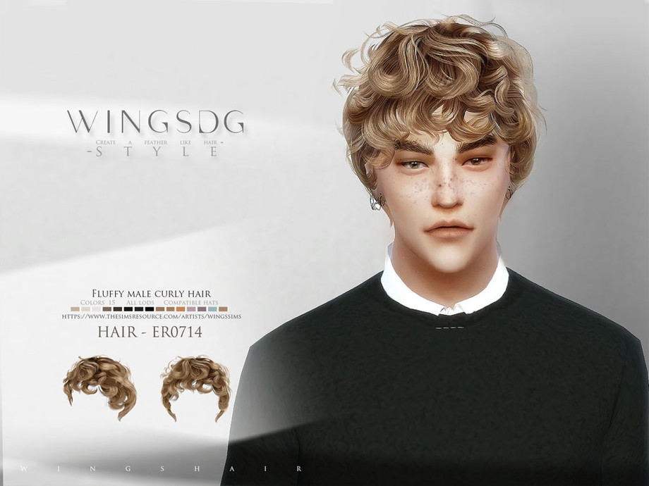 sims 4 curly hair male