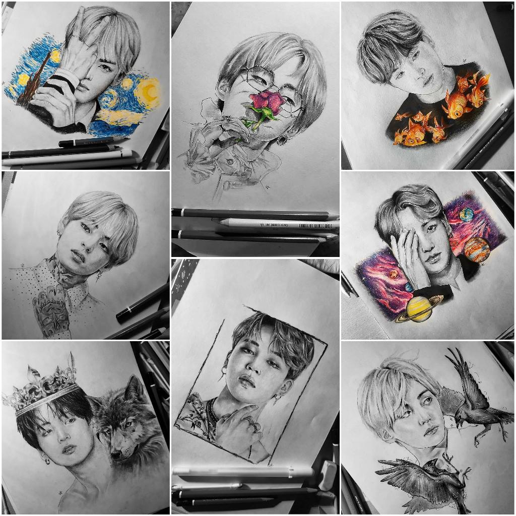 sketch bts drawings