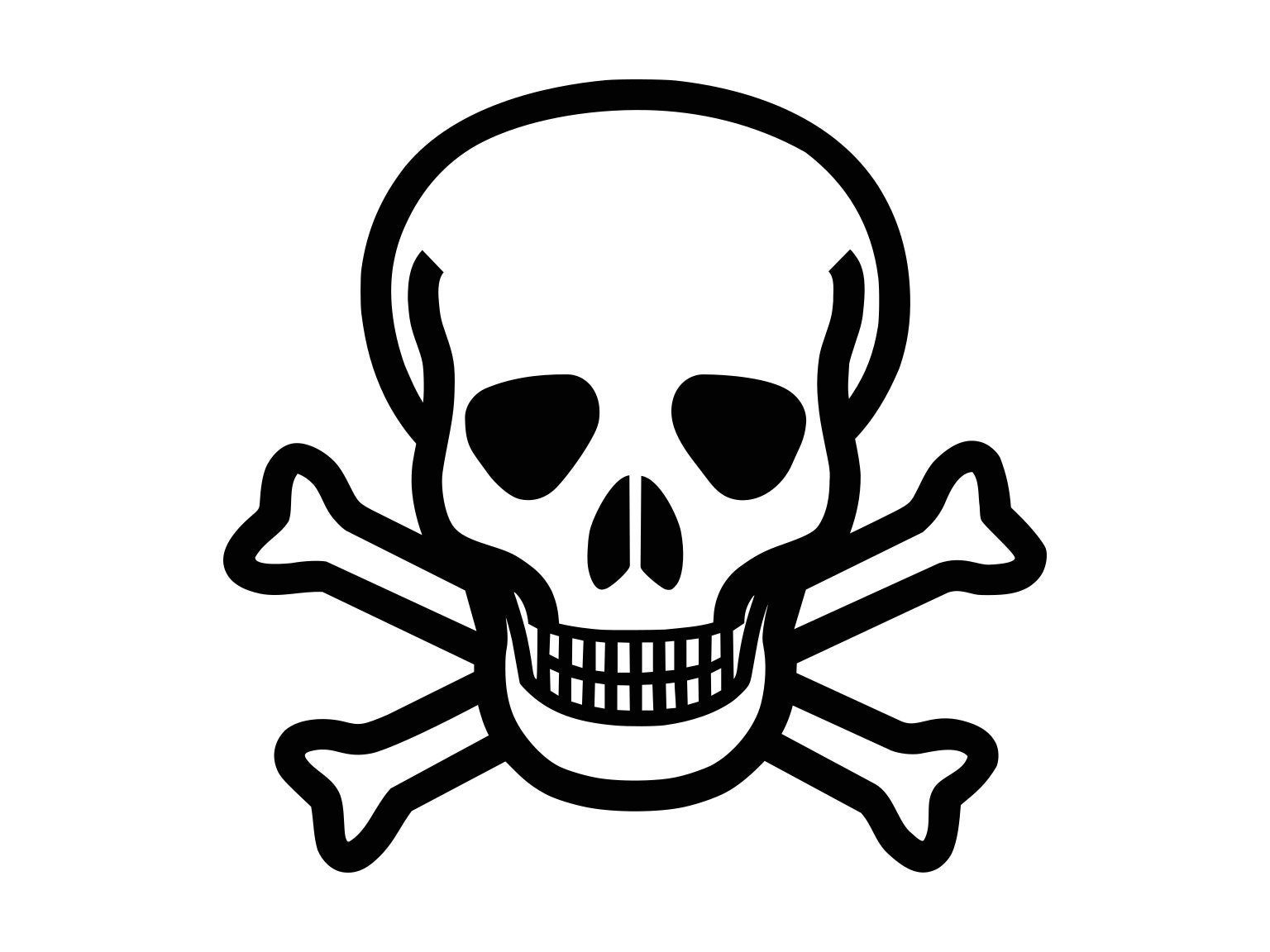 skull crossbones clipart