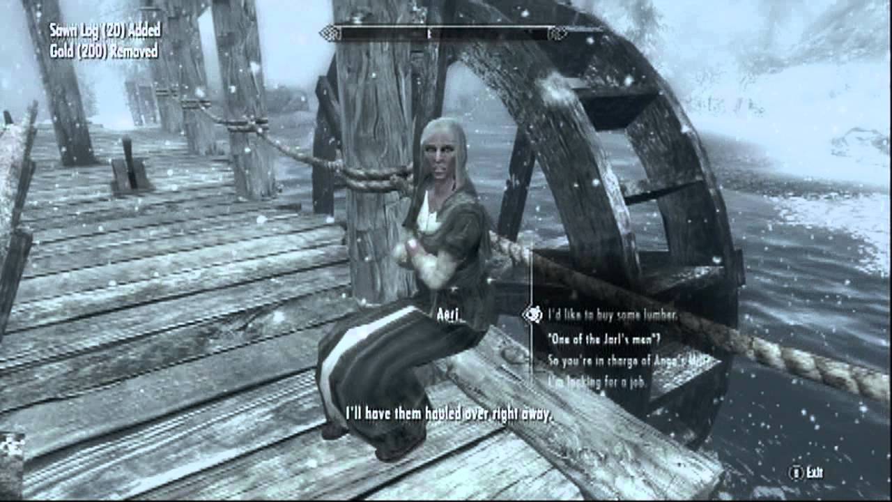 skyrim buying lumber