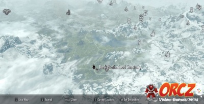 skyrim dark brotherhood map