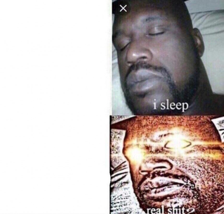 sleeping meme template