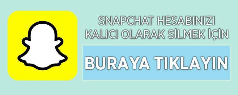 snapchat hesabı silmek