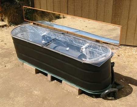 solar horse trough heater