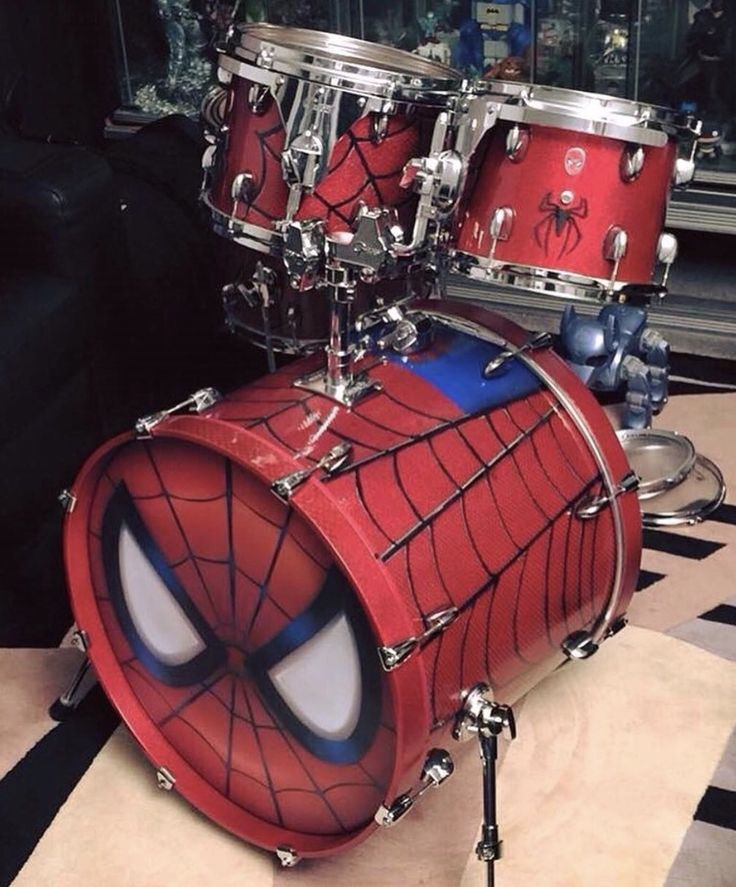 spider man drum set