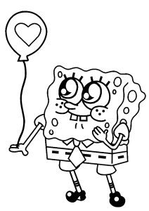 spongebob coloring book pages