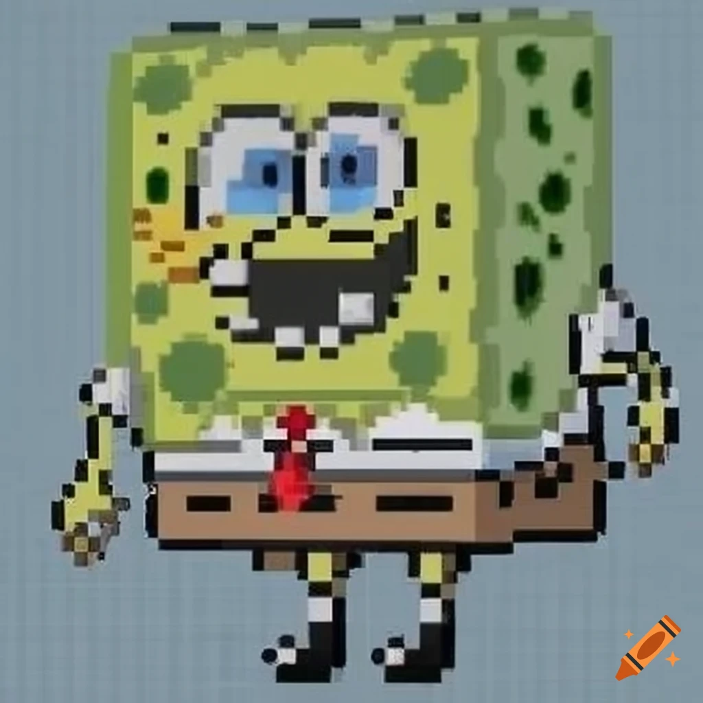 spongebob squarepants pixel art