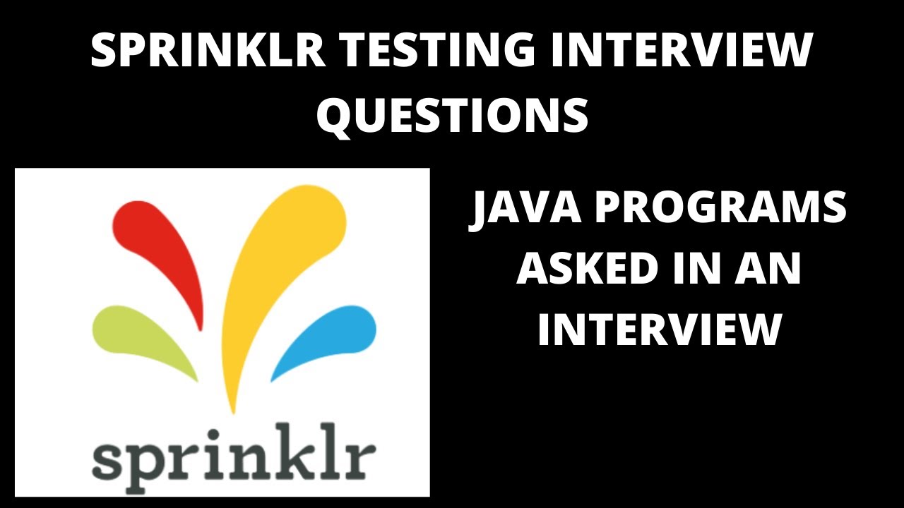 sprinklr interview questions