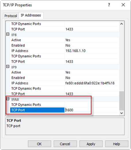 sql server ports