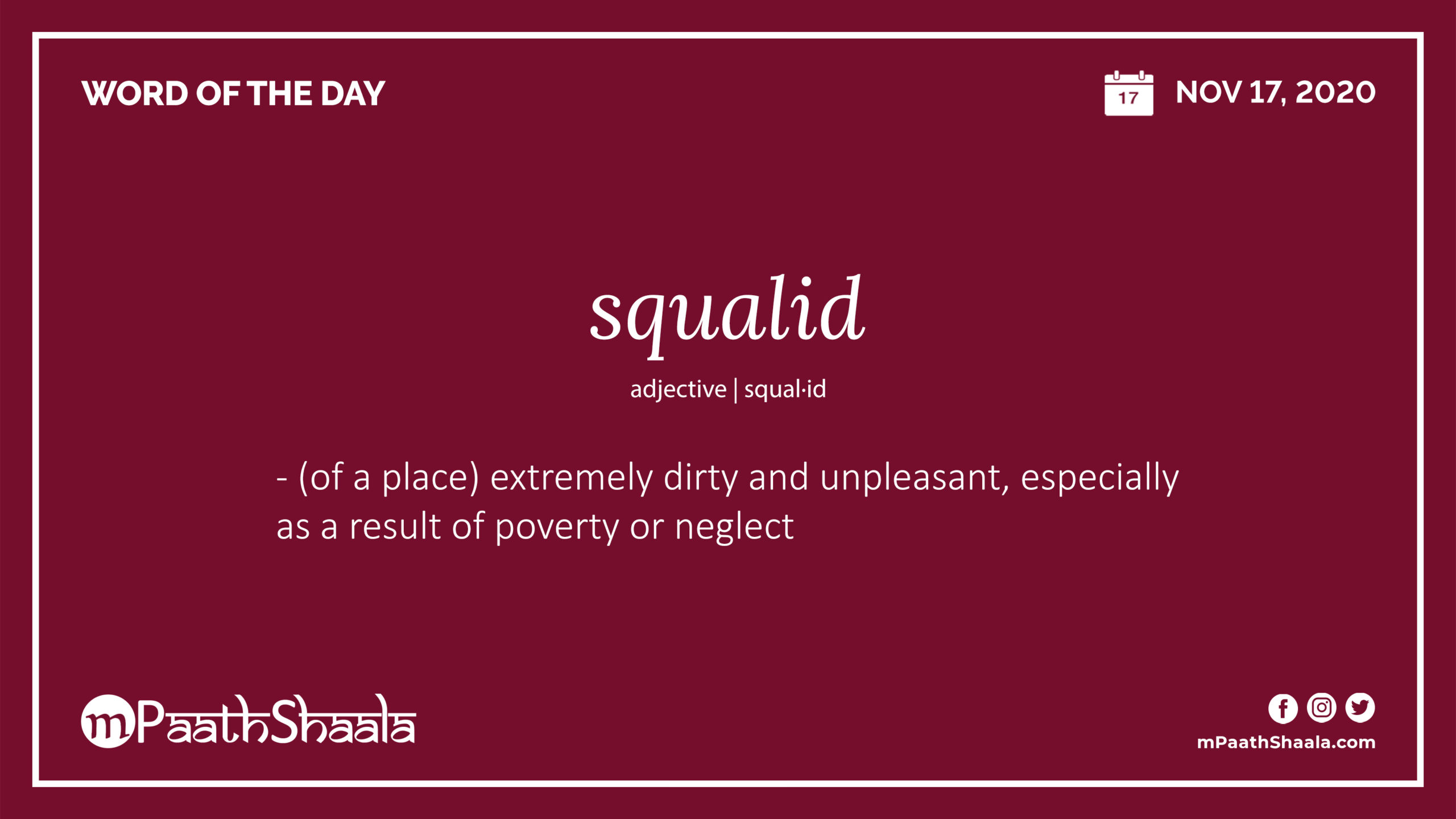 squalid in a sentence