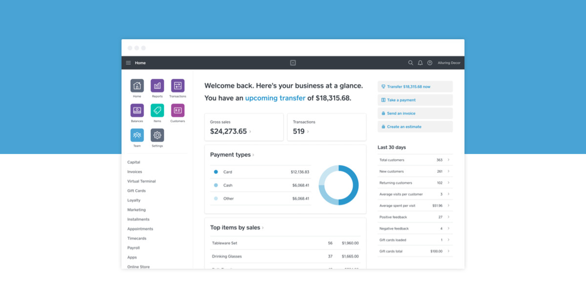 squareup dashboard login