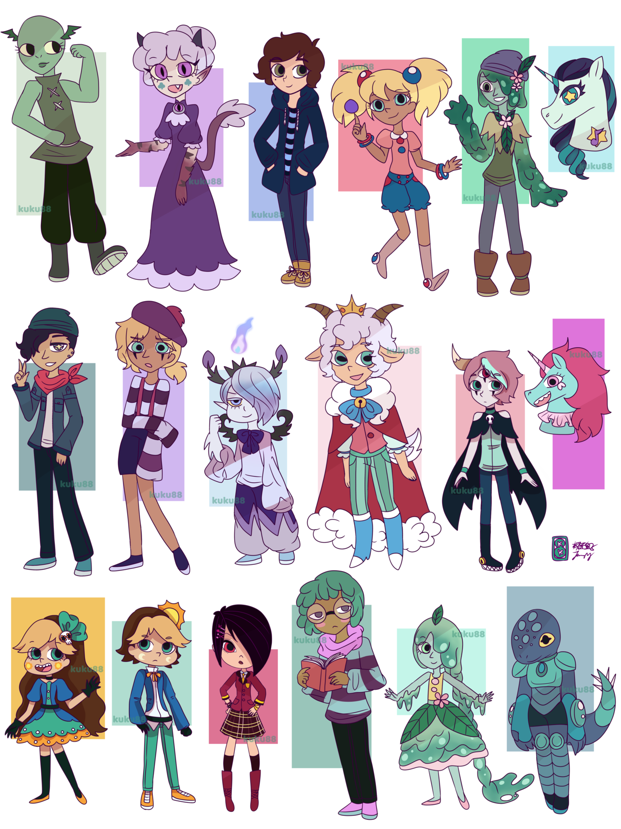 star vs the forces of evil characters