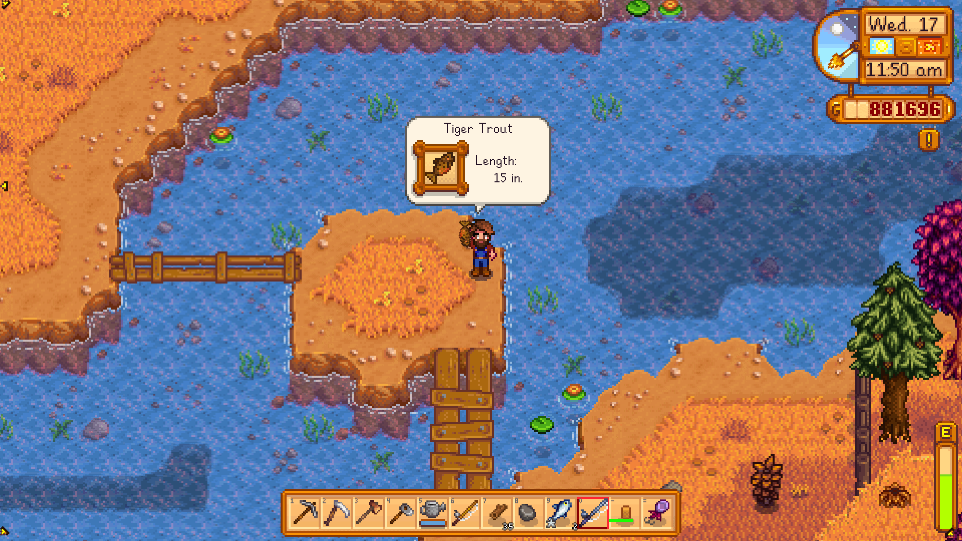 stardew valley tiger trout