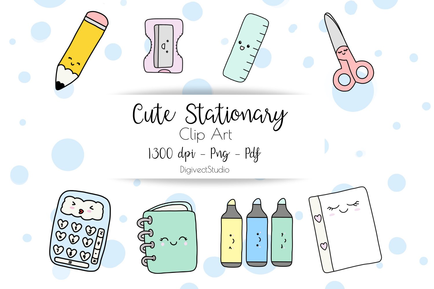 stationary clipart