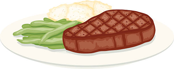 steak dinner clipart