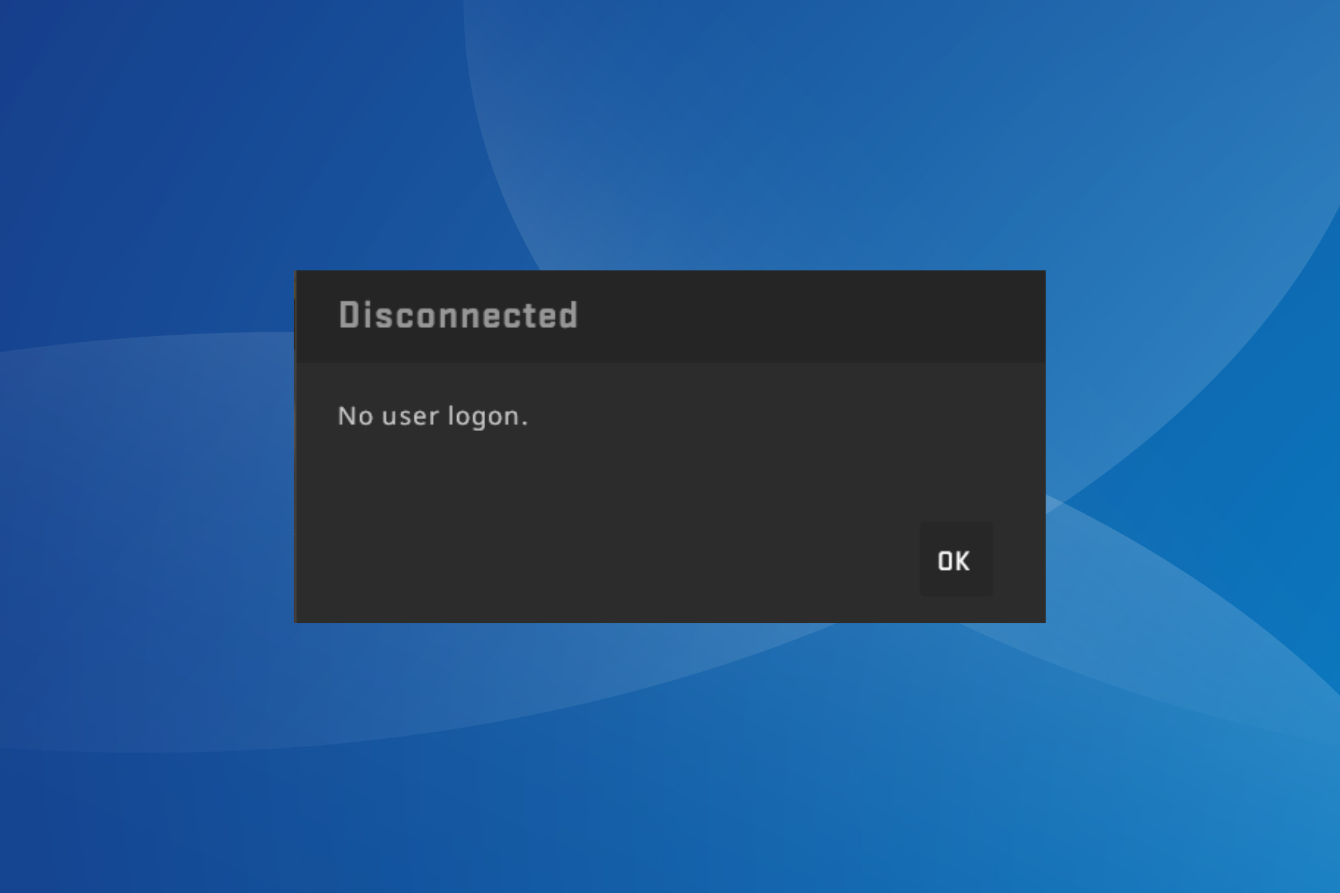 steam disconnected