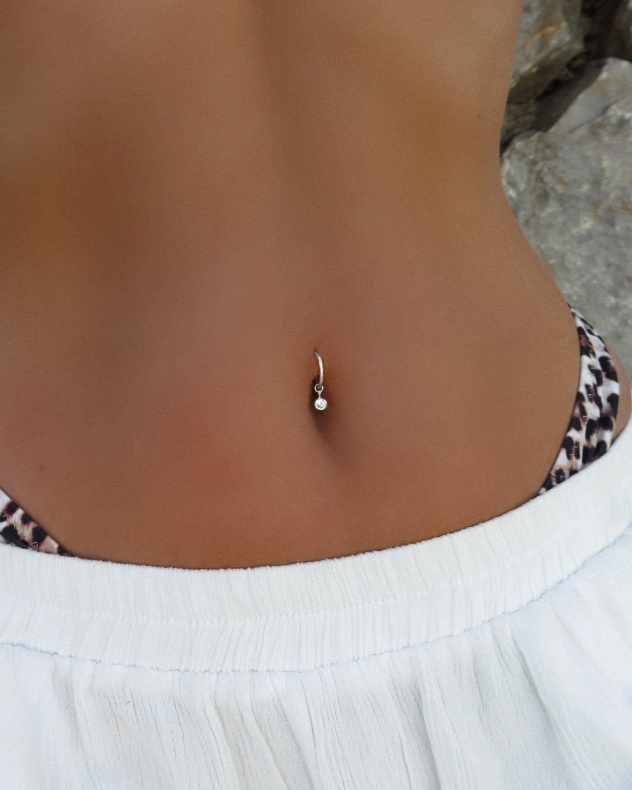 sterling silver navel ring