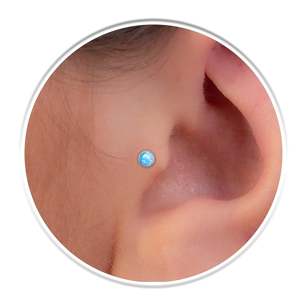 sterling silver tragus stud