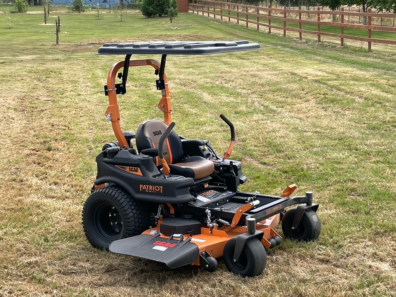 sunshade for zero turn mower