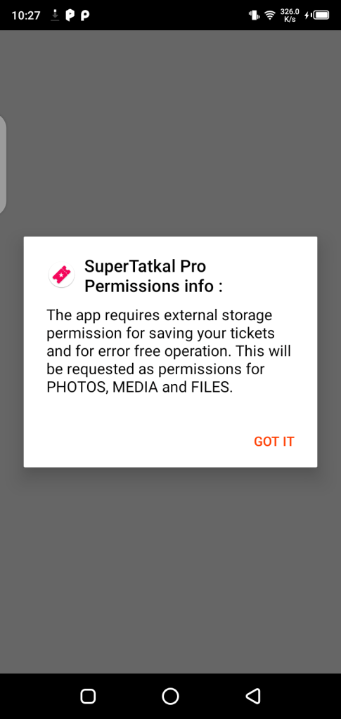 super tatkal apk