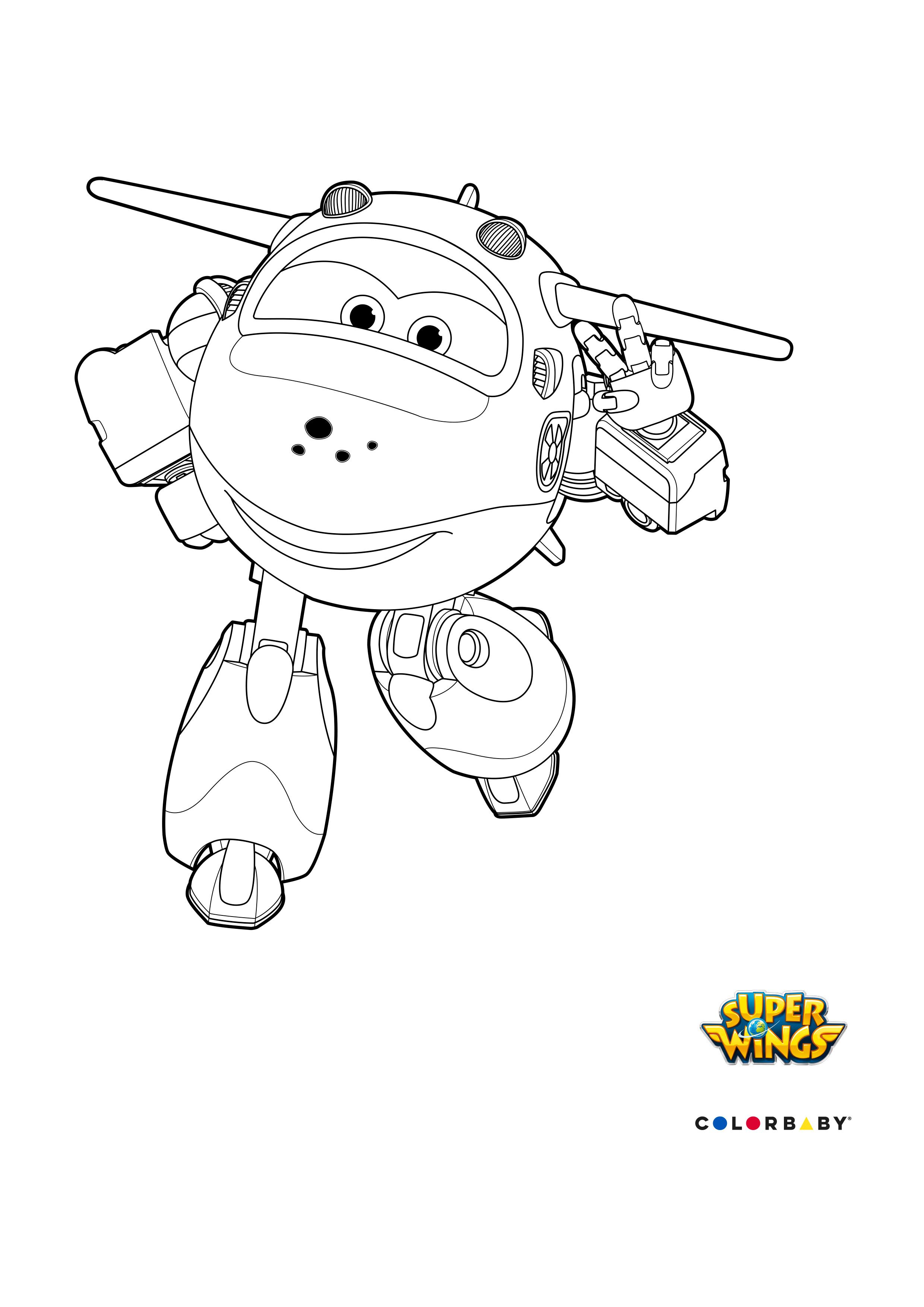 super wings para colorear