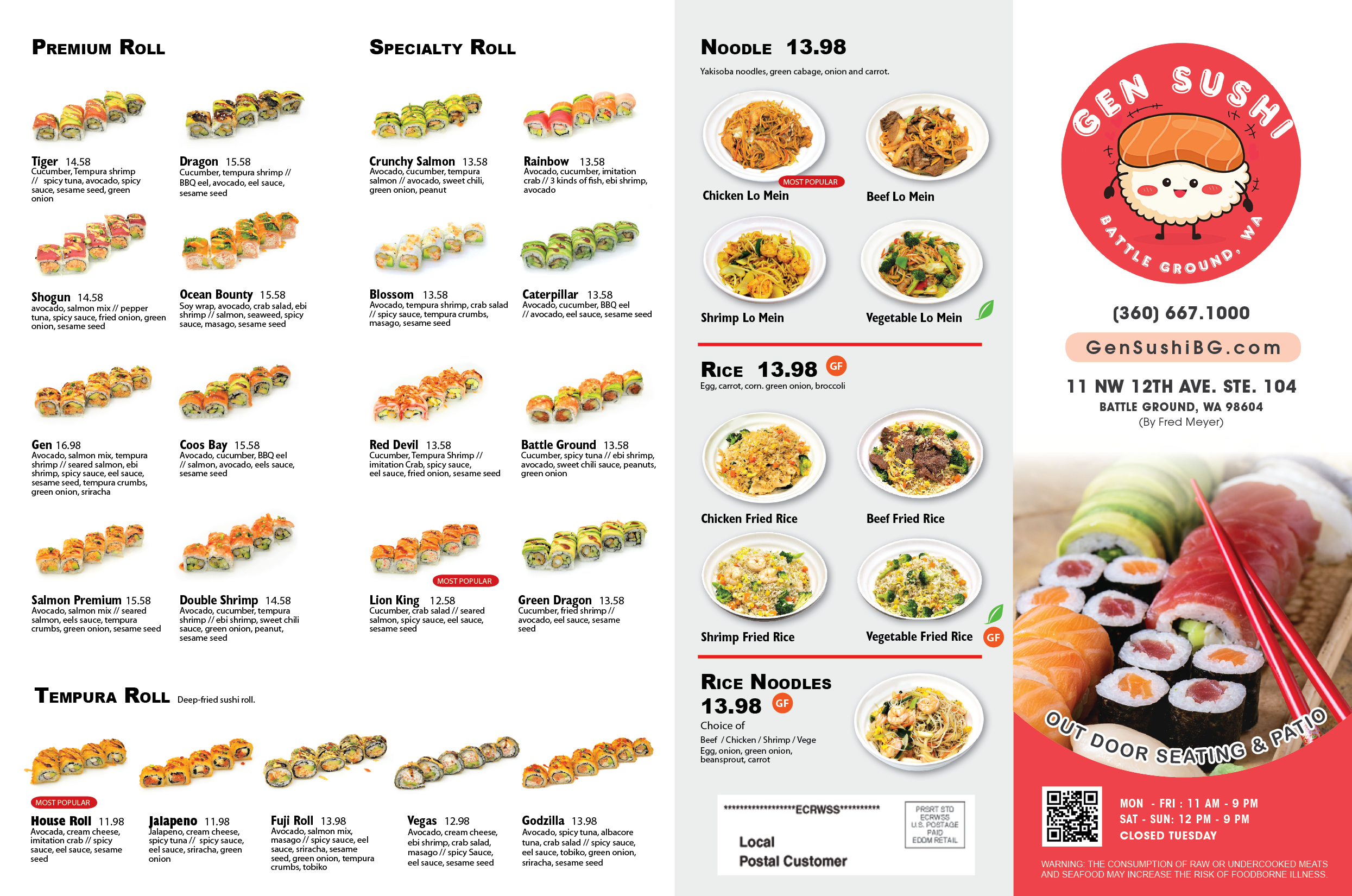 sushi gen glebe menu