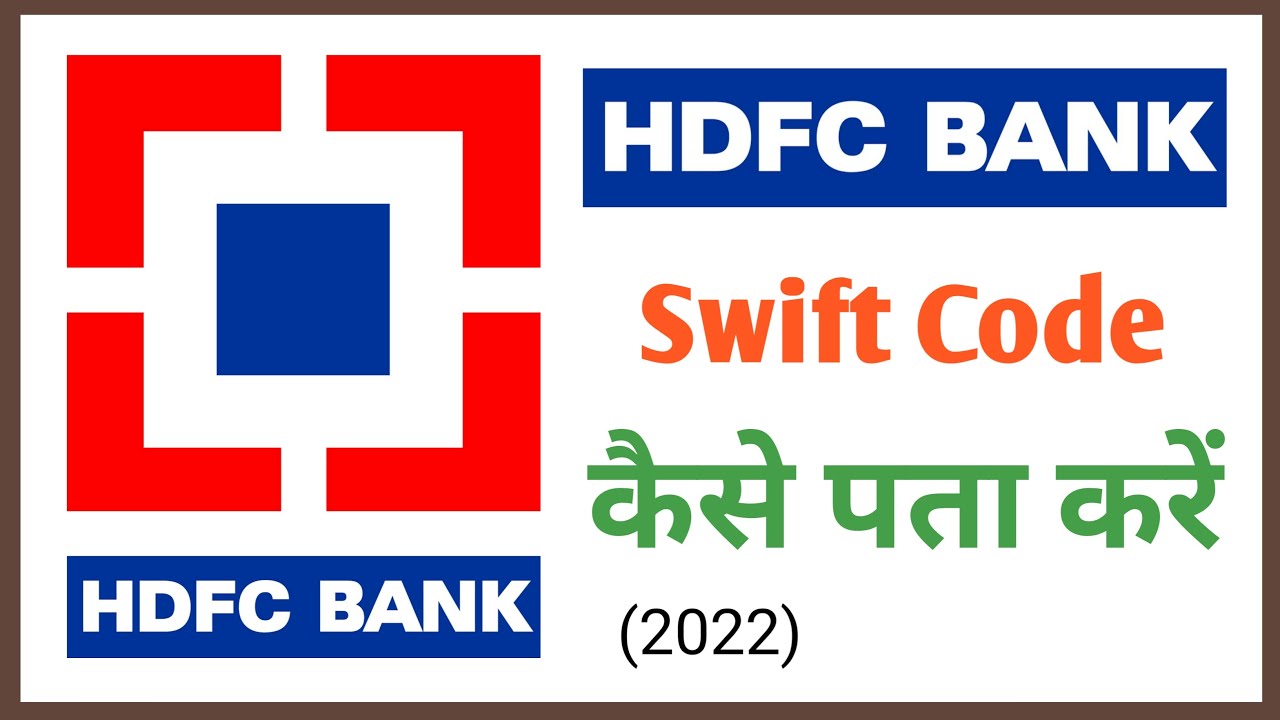 swift bic code hdfc bank