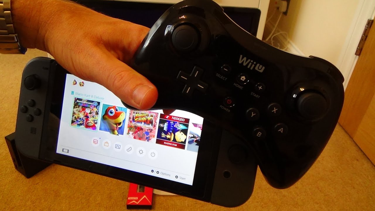 switch pro controller on wii u